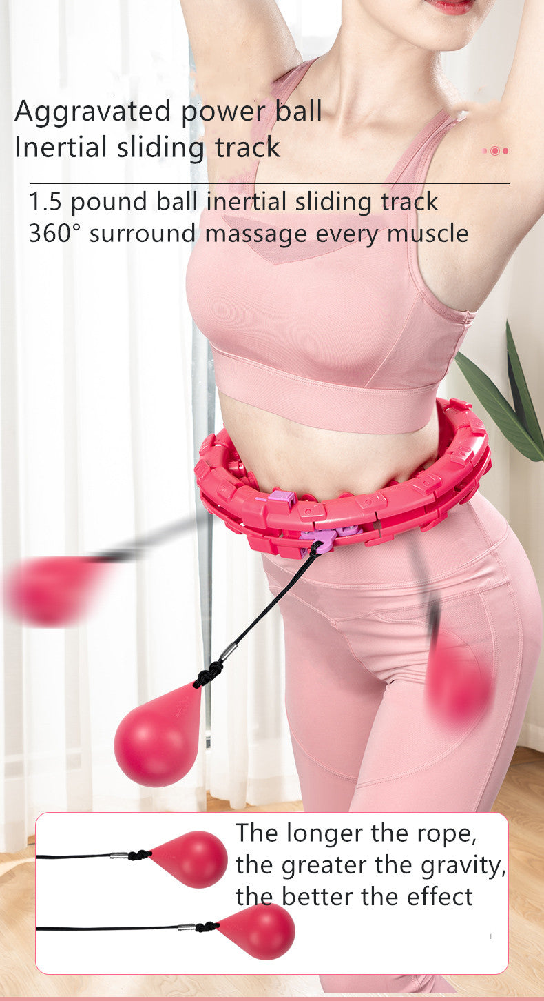 Adjustable Smart Hula Hoop – Weighted Fitness Ring