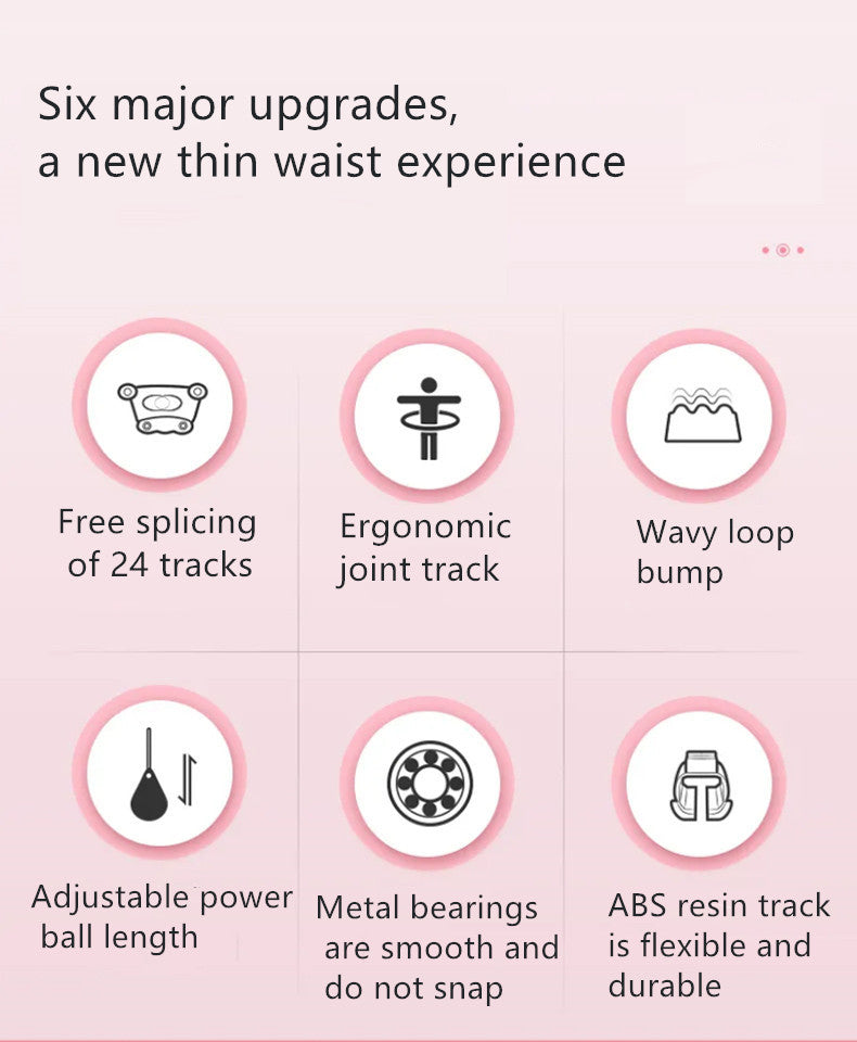 Adjustable Smart Hula Hoop – Weighted Fitness Ring